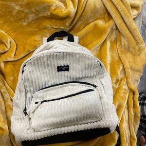 Roxy corduroy cream backpack
